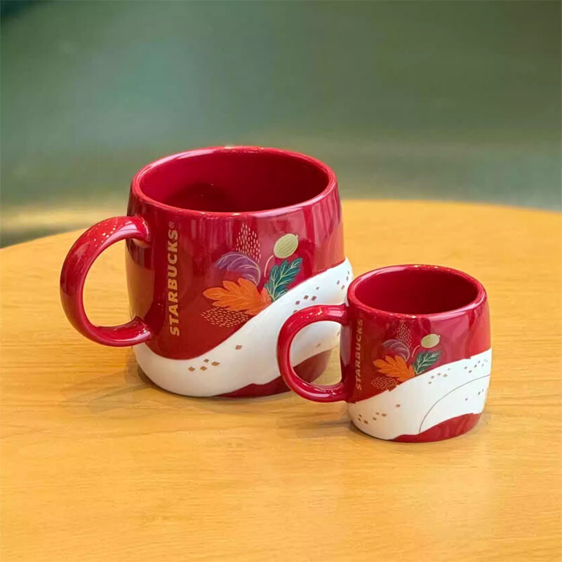 New Starbucks China 2025 Year of The Snake Mugs 3oz+12oz Set