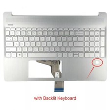 New For HP 15-DY 15-EF TPN-Q222 Palmrest Cover Backlit US Keyboard L63579-001
