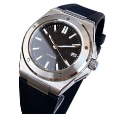 Tandorio NH35  Men Mechanical Watch 100ATM Sapphire Crystal Glass Black Dial