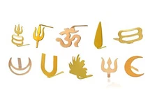 Forehead Tilak Teeka Stamp Tika Applicator Tools Puja Tilak Stamps Pack of 10