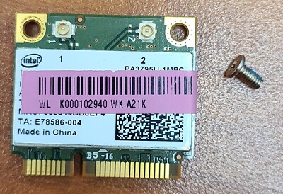 Intel Centrino Advanced-N WiFi Card Mini PCI-e 2 P 622ANHMW K00010294 572509-001