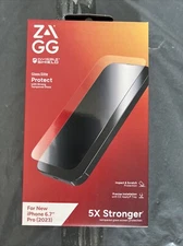 ZAGG InvisibleShield Glass Elite iPhone 15 Pro Max Screen Protector 5X Stronger