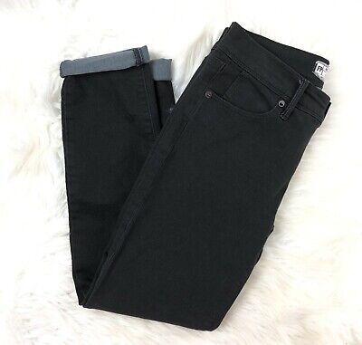 Free People Cuffed Skinny Jeans Cropped in Black 61855-16515125 Women's  Size 26 | eBay
