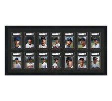 SGC Graded Card Frame Display Holds (14) Slabs Baseball UV Protection (optional)