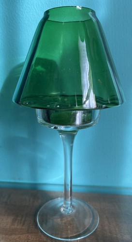 Classic Green Tea Light/Votive Holder 7.25” Tall, A-38 - 第 1/8 張圖片