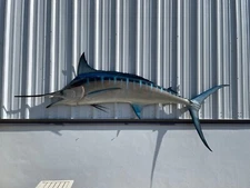 120" Blue Marlin Half Mount Fish Replica - Quick Production