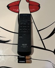 Akai RC-S65 Audio System Remote Control Tested works W/batteries Original