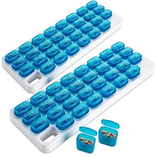 Monthly Pill Organizer - 2 Pack 31 Day Pill Organizer with Large Abn... - Picture 1 of 8