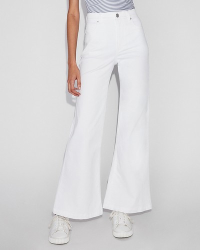 High Rise Stretch Wide Leg Jeans xxs 