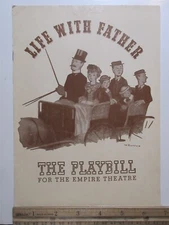 Life With Father Playbill Empire Theatre 1943 NY Dorothy Stickney Howard Lindsay