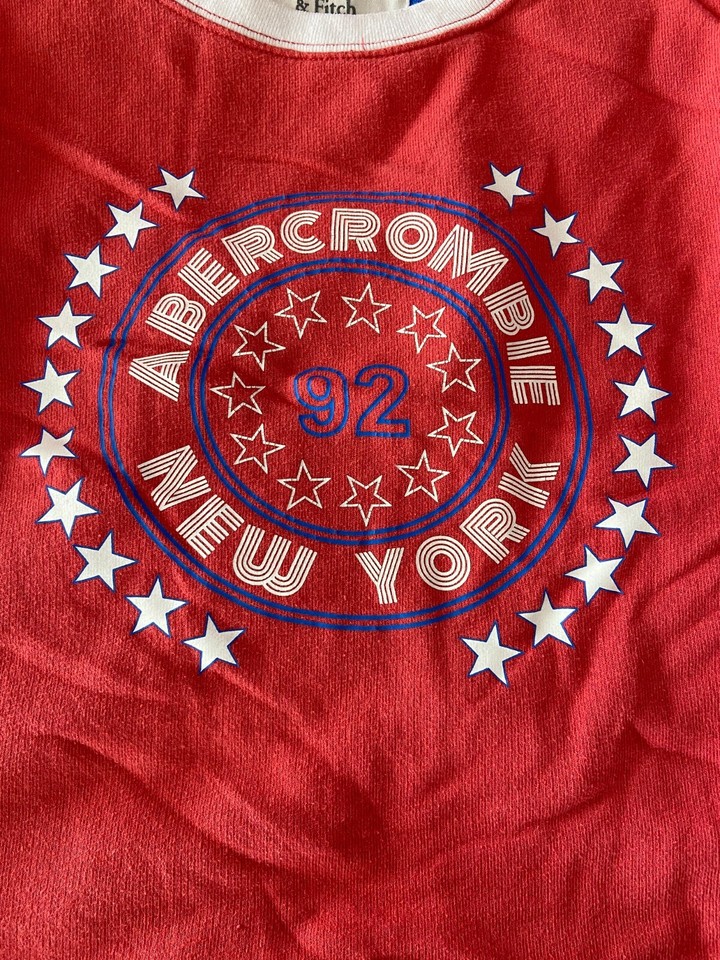 Abercrombie & Fitch New York Men's Multicolor Long Sleeve Logo