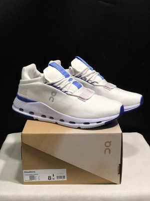 White & Blue Cloudnova Lightweight Sneakers Unisex Men Women Brand