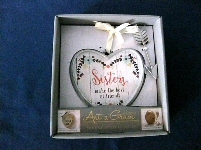 Art A Gram Collectibles Sisters Make the Best Friends Sending Love NEW in box