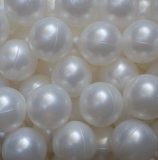 Pack of 400 Pearl Colored Jumbo 3" Size Commercial Grade Balls