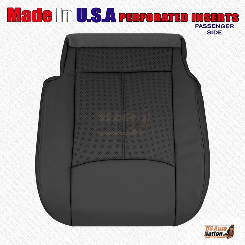 Черный перфорированный кожаный чехол снизу для пассажира Nissan Pathfinder 2015–2020 годов - Изображение 3 из 4