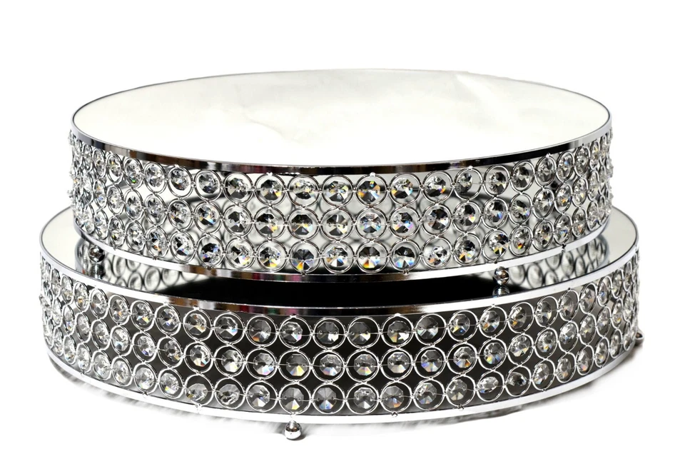 蛋糕架立管镜面水晶珠2件套 — 第 4/4 张图片