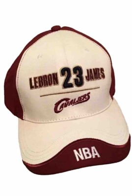 Cleveland Cavaliers Red White Logo Baseball Cap NBA Lebron James 23