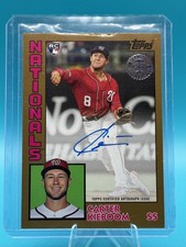 2019 Topps Update ~ 1984 Topps Gold /50 ~ Carter Kieboom Rookie Auto #84A-CK 