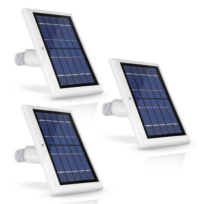 Wasserstein Ring Solar Panel for Spotlight Cam & Stick Up Cam Battery (3 Pack)