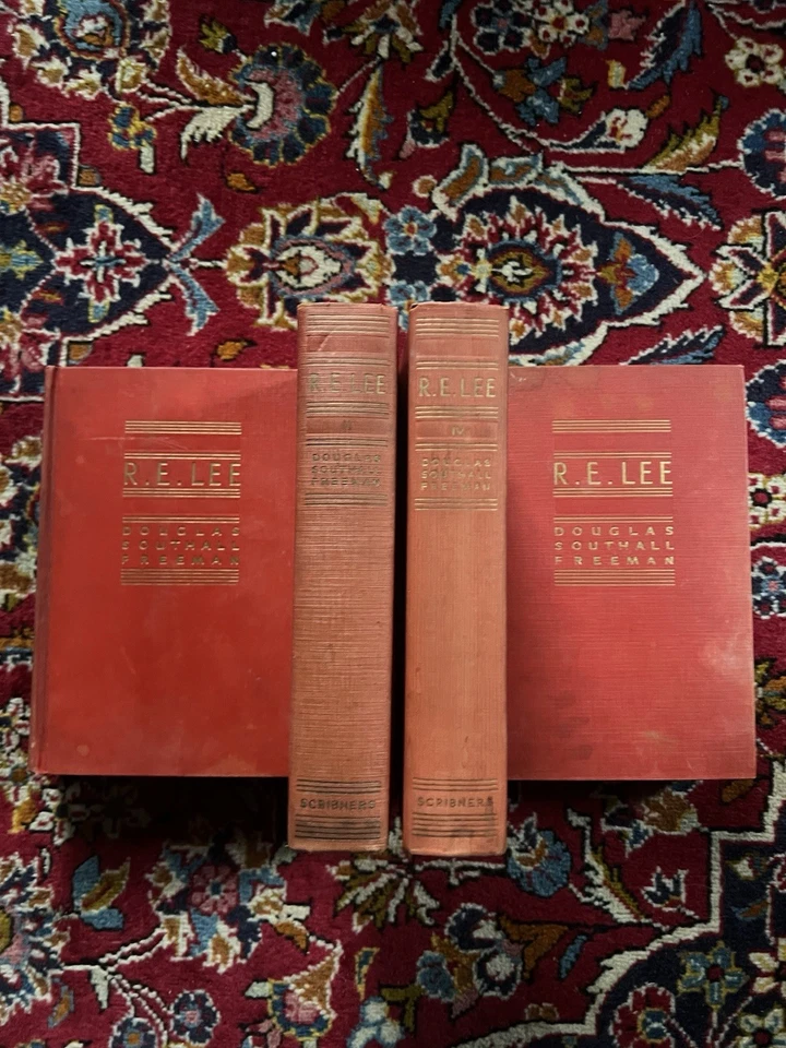 R E Lee - a Signed First Edition set of 4 Volumes by Douglas Southall Freeman Foto 2 de 4