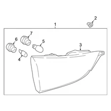 For Nissan Rogue Sport 17-19 Nissan 265506MA5A Rear Right Back Up Light Assembly