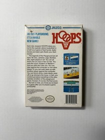 Hoops Game Nintendo NES with Box and Jaleco Brochure Retro Video Games Untested