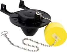 iFealClear 2 Inch Toilet Flapper Replacement Compatible with American Black