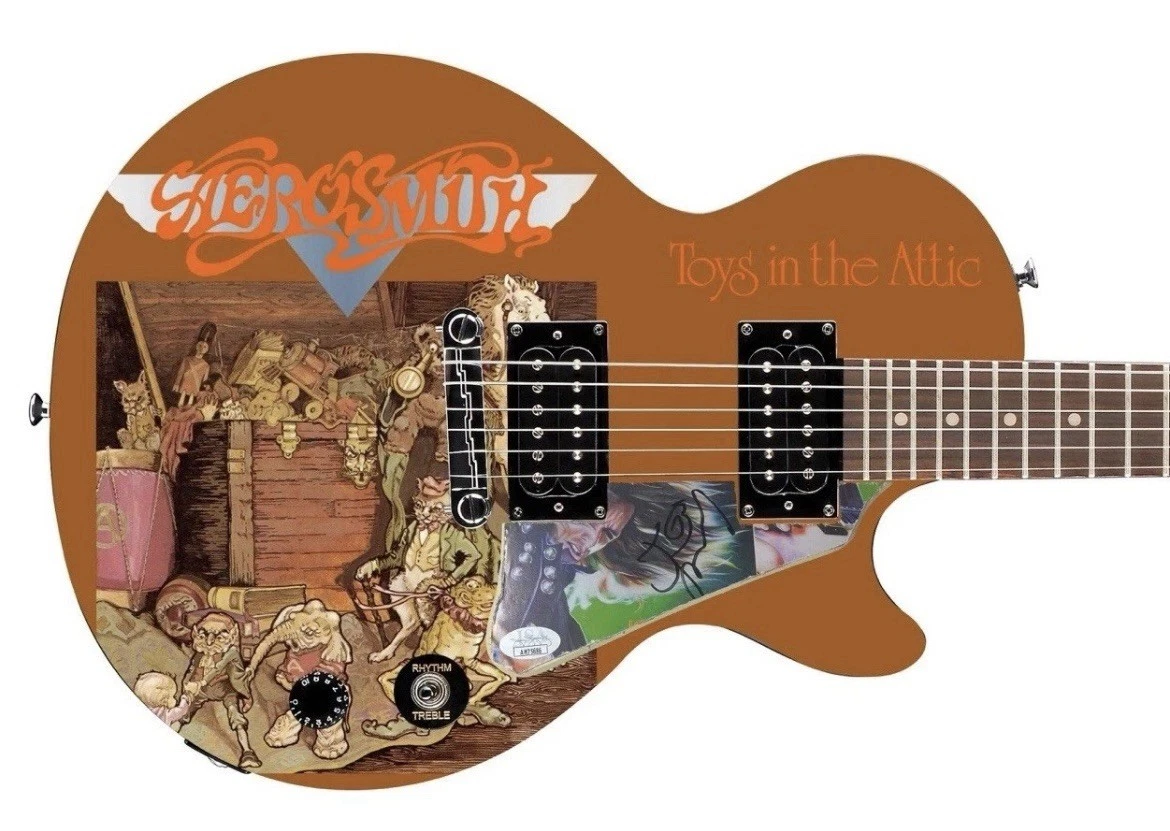 Aerosmith Signed In Original Autographed Rock & Pop Guitars