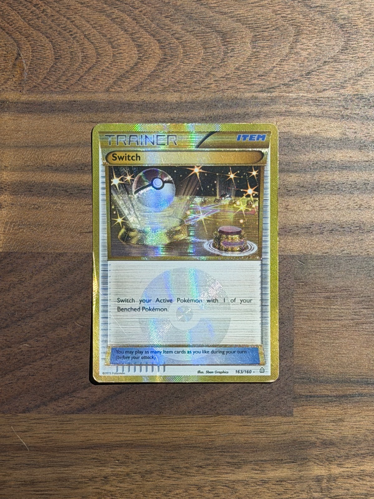 Switch 163/160 Primal Clash Secret Rare Holo Pokemon Card LP