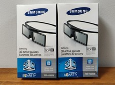 SAMSUNG SSG-4100GB 3D Active TV Glasses Two Pair SET BRAND NEW Sealed Unused