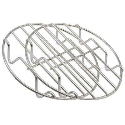 Opfiue 2 PCS 7'' Stainless Steel Steamer Rack,Cooling Rack Round Canning Bakin...
