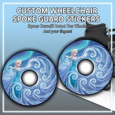 Wheelchair Spoke Guard Sticker Kit | Optional Spoke Guards | Durable Vinyl Wheel