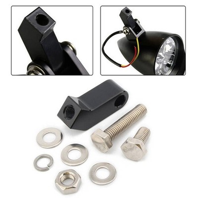 Für Harley für Dyna Motorrad Schwarz Scheinwerfer Montage Block Halterung Kit XY