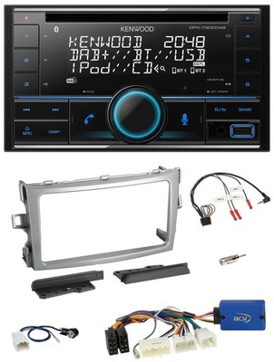 Kenwood CD 2DIN DAB USB Lenkrad Bluetooth Autoradio für Toyota Verso 2009-2018 s