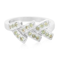 Cavill Damenring 925 Silber Mit Alexandrit 0,26Ct Rundschliff Gr 17