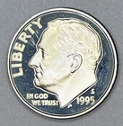 1995-S Proof Silver Roosevelt Dime 90% .900 San Francisco Mint