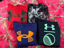 Lot Of 4 Youth Boys Under Armour Hoodies Size Medium