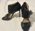 Gianvito Rossi Womens Ankle Strap Boot Leather Heels Black Size 6.5 Luxury — photo 3