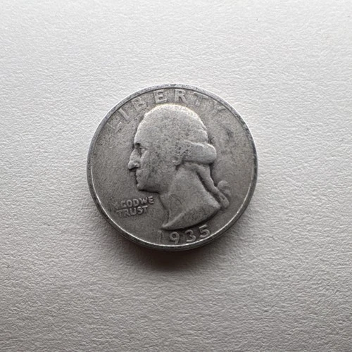 Washington Quarter 1935 Silver 25C US Coin Circulated KM#164 Business Strike