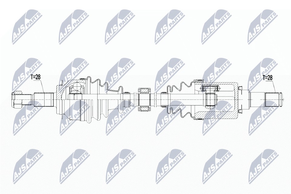 NPW-MZ-054 NTY Drive Shaft for MAZDA - Image 6