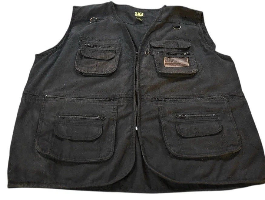 HQ Issue Utility Vest Mens 2XL Black Tactical Outdoors Fishing Hiking Pockets
Opens in a new window
