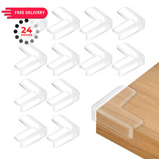 12 Pack Table Corner Protectors Clear Furniture and Edge Guards