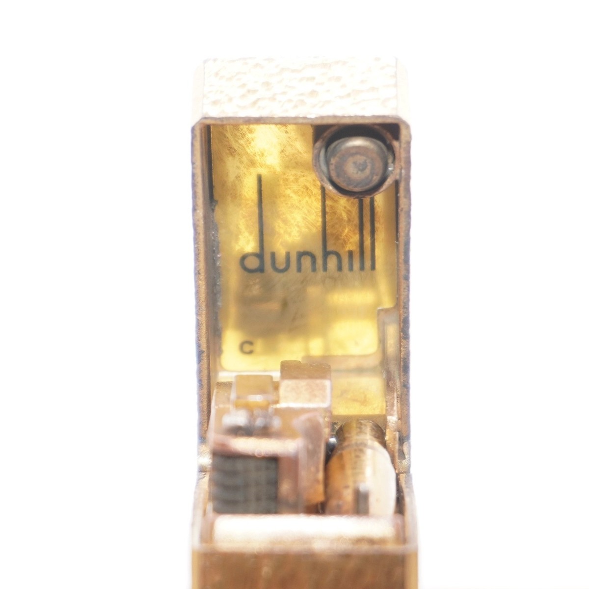 Dunhill Roller Gas Lighter Gold Sand Pattern _Ultrasonically