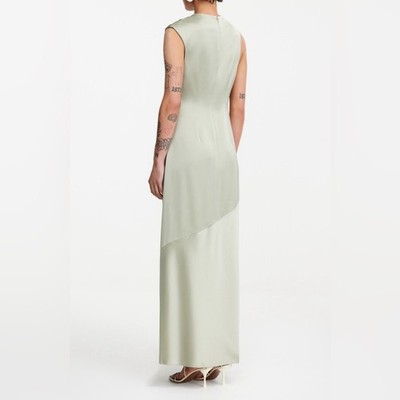 olive green party dress ZAHRAA DRESS
