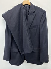Ralph Lauren Suit Mens 42R 34x31 Navy Windowpane Check Wool Blazer Pants Jacket