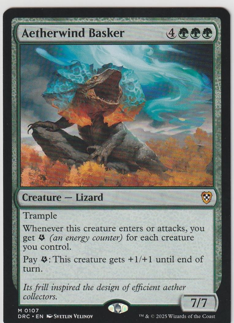 Aetherwind Basker 107 Mythic Commander: Aetherdrift Magic: The Gathering NM