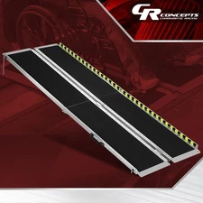 8Ft 800LBS Aluminum Folding Portable Non-slip Home Wheelchair Mobility Ramp