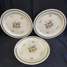Vintage Royal Doulton "Cornwall"  L.S.1015 - Set Of 3 Side Plates 22cms Diameter