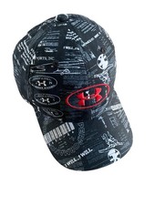 Under Armour UA 25 Anniversary Hat Red Logo Black White Hat Youth Cap OSFM