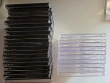 30 Standard Used CD Jewel Cases.10 With Clear Inner Tray  20 W/Black Inner Tray